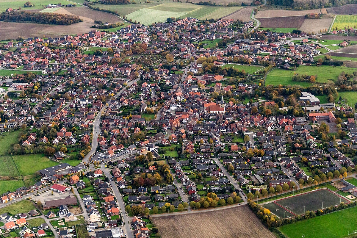 Vogelperspektive Blick auf Ascheberg-Herbern